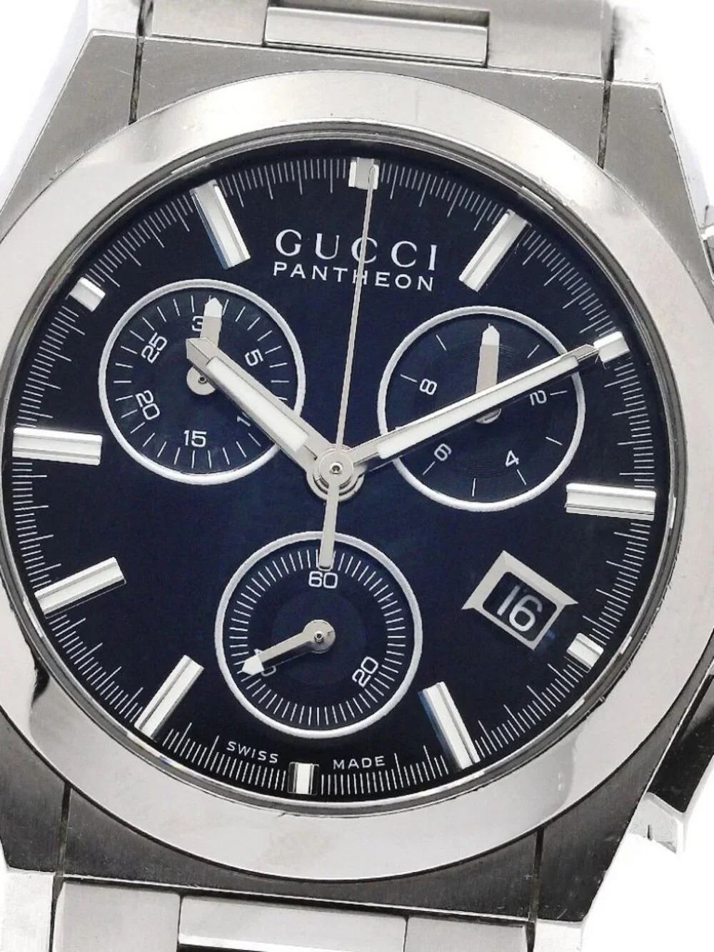 GUCCI Pantheon 115.4/YA115406 Date Chronograph Quartz Boy's Watch